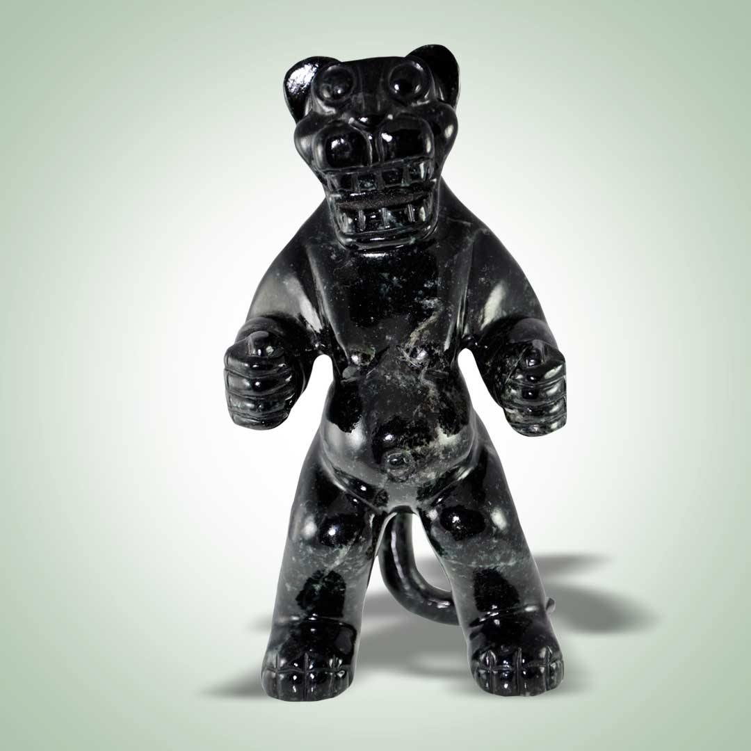 Standing Jaguar Figurine – Jade Maya