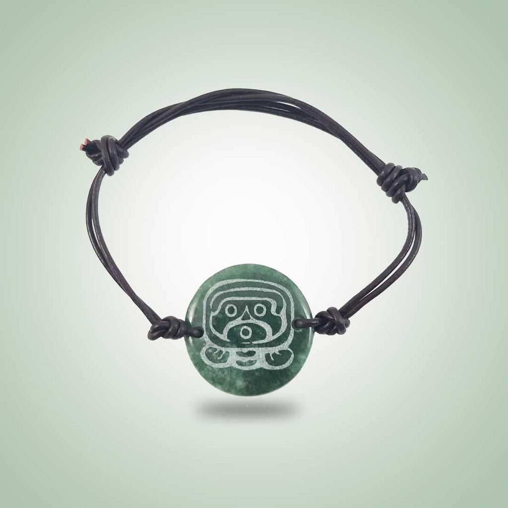 Ajpu Leather Bracelet - Jade Maya