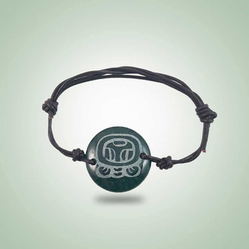 B'atz' Leather Bracelet - Jade Maya