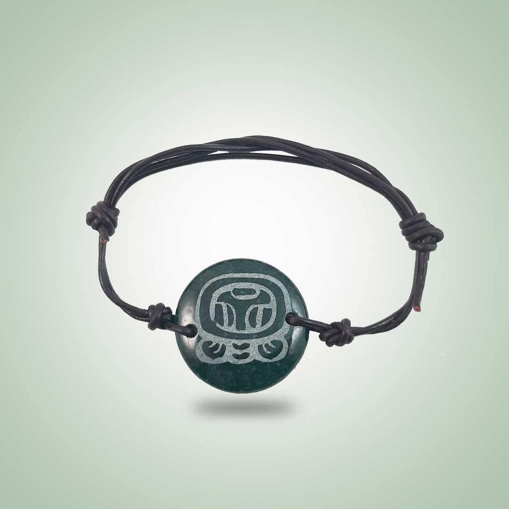 Mayan Glyph Bracelet - Jade Maya
