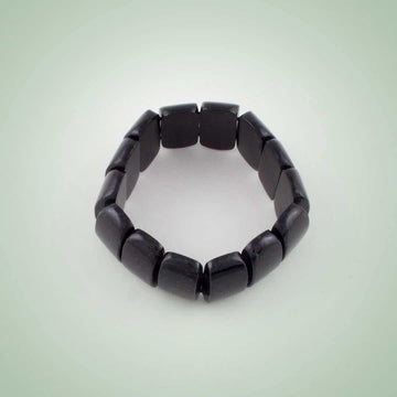 Black jade tablet Bracelet - Jade Maya