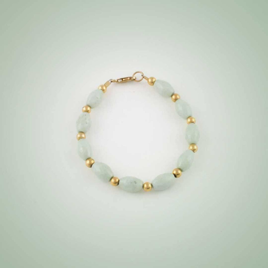 Bracelet in white jade - Jade Maya