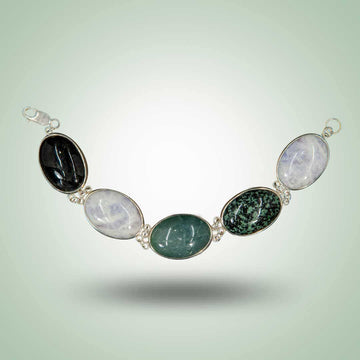 Multicolored Cabochon Bracelet - Jade Maya