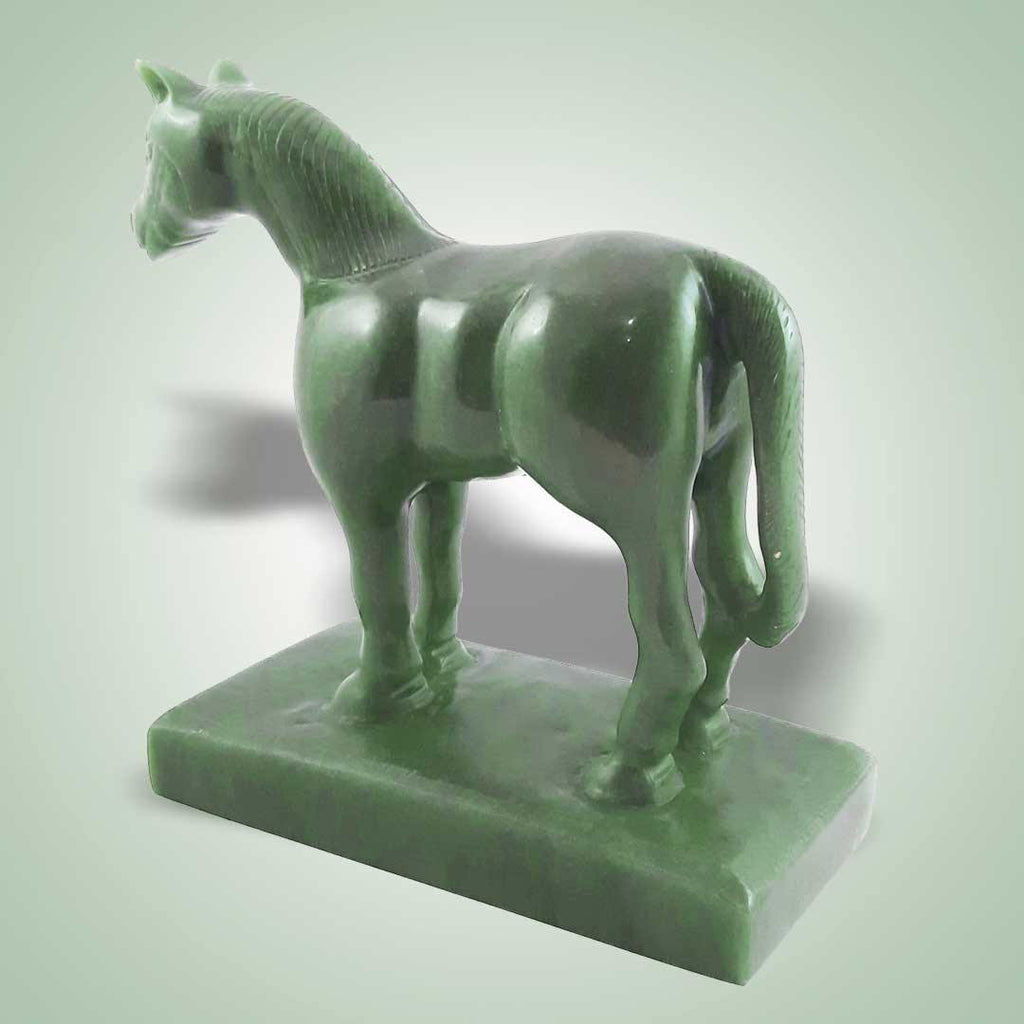Olmec Green Jade Horse - Jade Maya