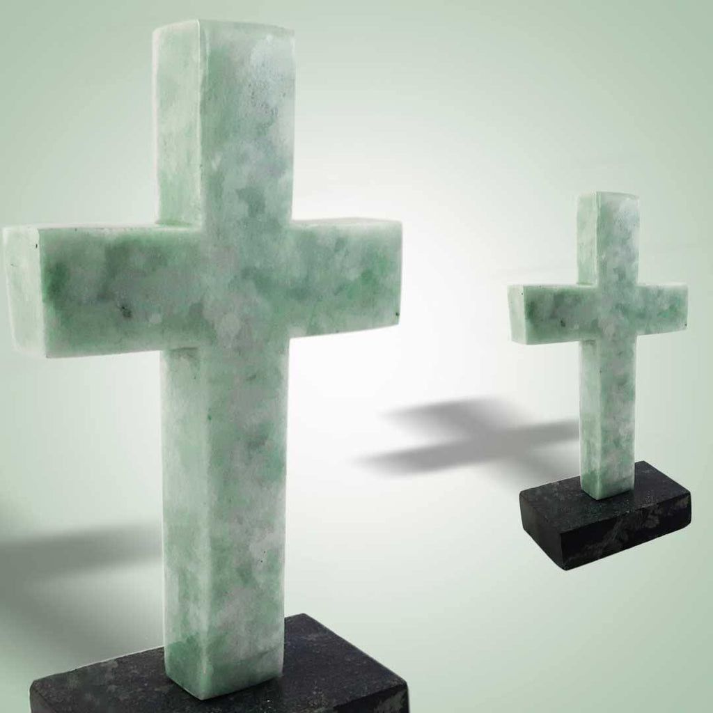 Jade Cross Statuette - Jade Maya