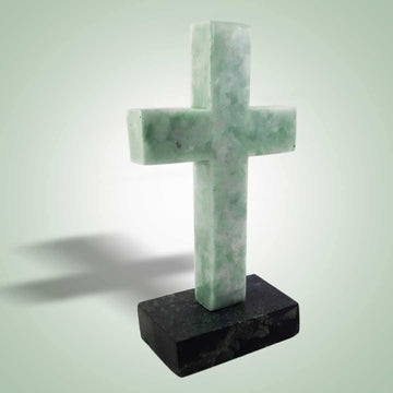 Jade Cross Statuette - Jade Maya