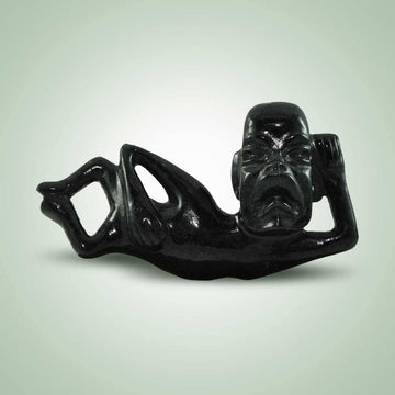Reclining Male Figurine - Jade Maya