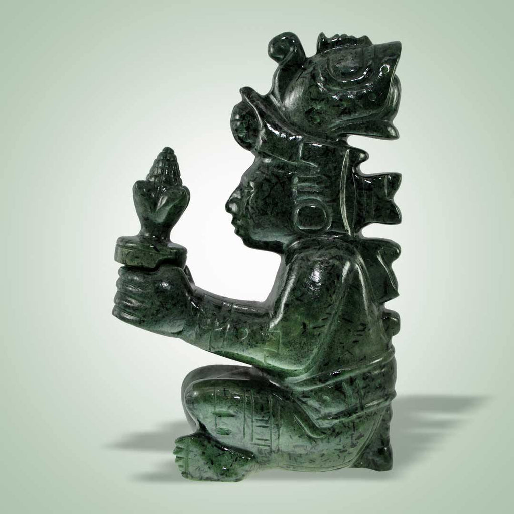 Corn God Statuette - Jade Maya