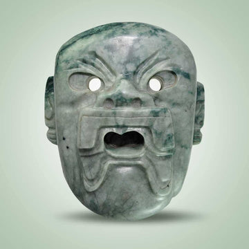 Olmec Maize God Mask - Jade Maya