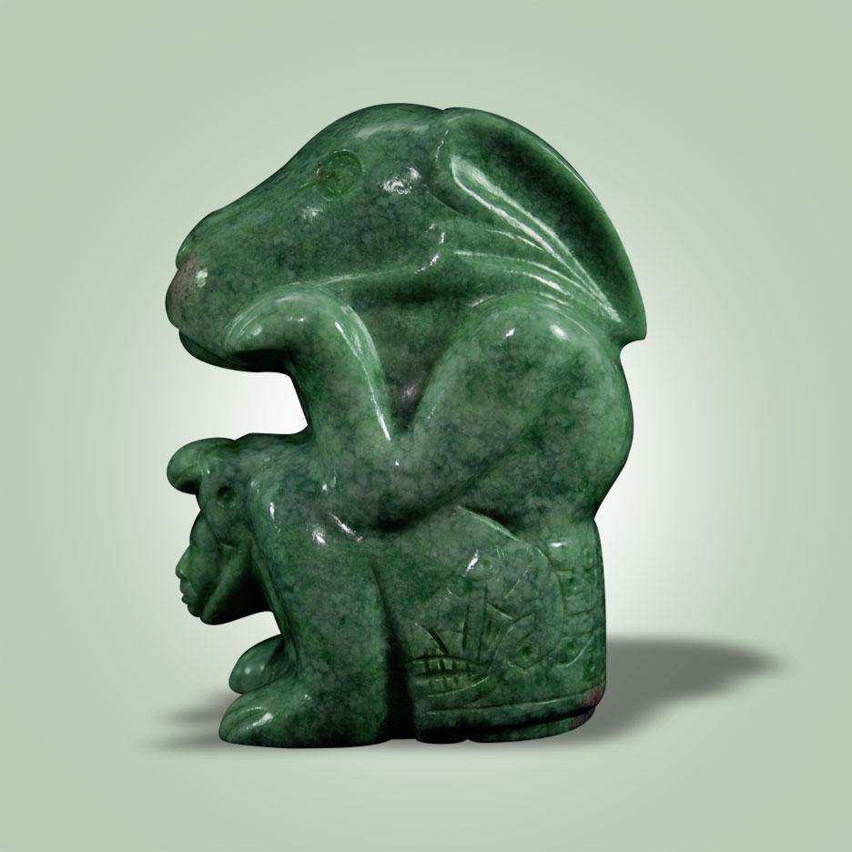 Aztec Rabbit Figurine - Jade Maya