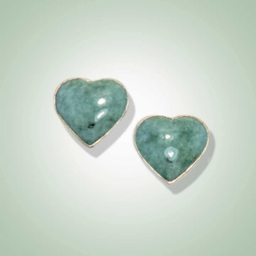 Heart Stud Earrings - Jade Maya