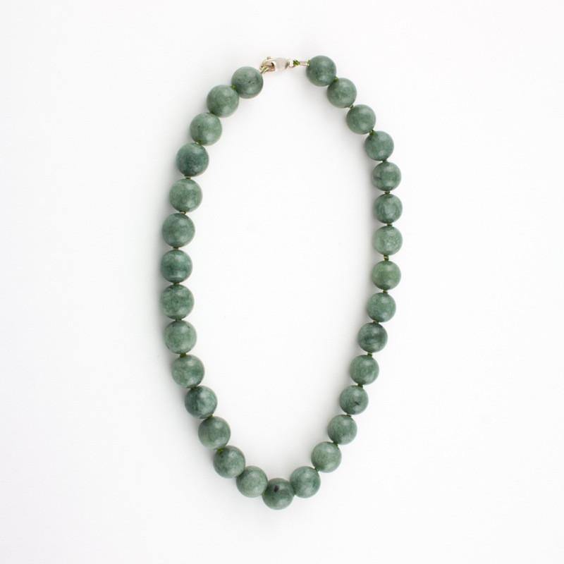 Green Jade beaded necklace - Jade Maya