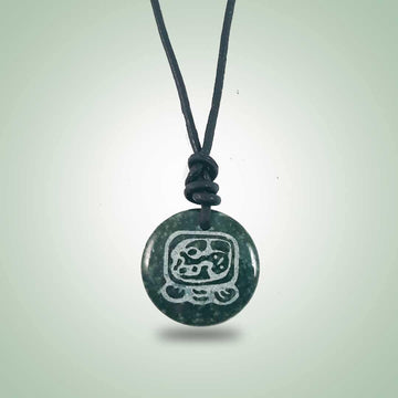 Kame Leather Necklace (32mm) - Jade Maya