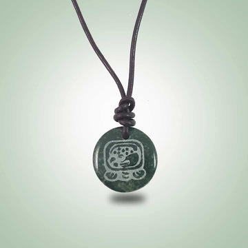 Kan Leather Necklace (26mm) - Jade Maya