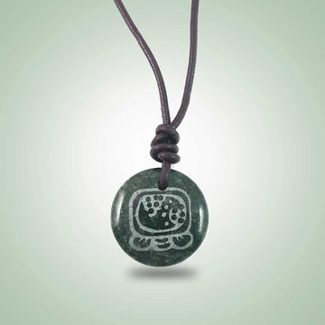 Kawoq Leather Necklace (32mm) - Jade Maya