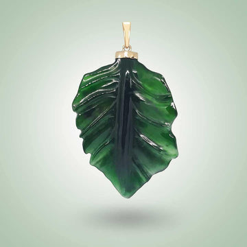 Leaf Pendant - Jade Maya