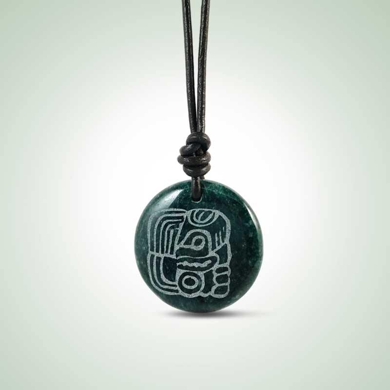 Utchi Glyph Necklace - Jade Maya