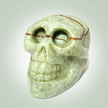 Large Jade Skull Paper Weight - Jade Maya