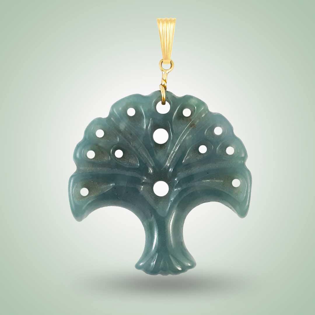 Carving Tree Jade newest Pendant